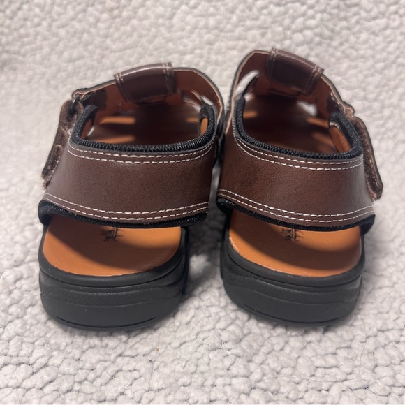 Little Kid Jaxon Fisherman Brown Sandals boys size 1 - Picture 15 of 15